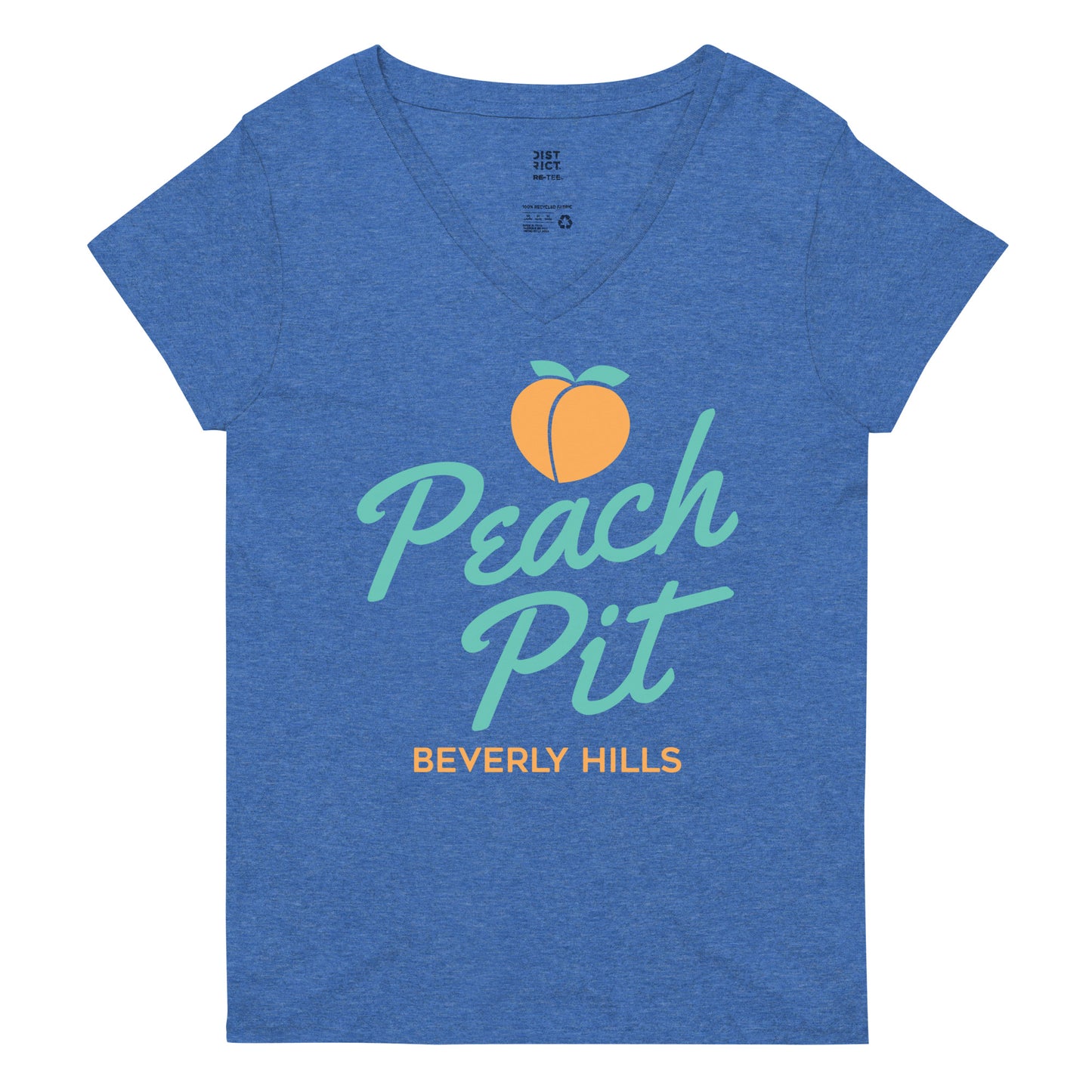 Peach Pit Women's V-Neck Tee