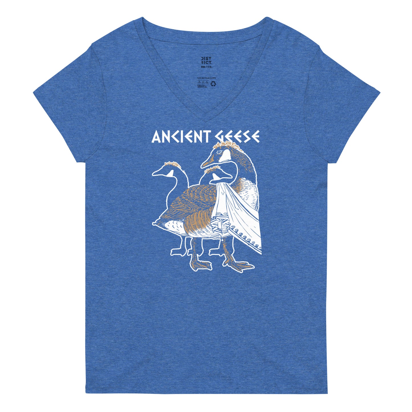 Ancient Geese Women's V-Neck Tee