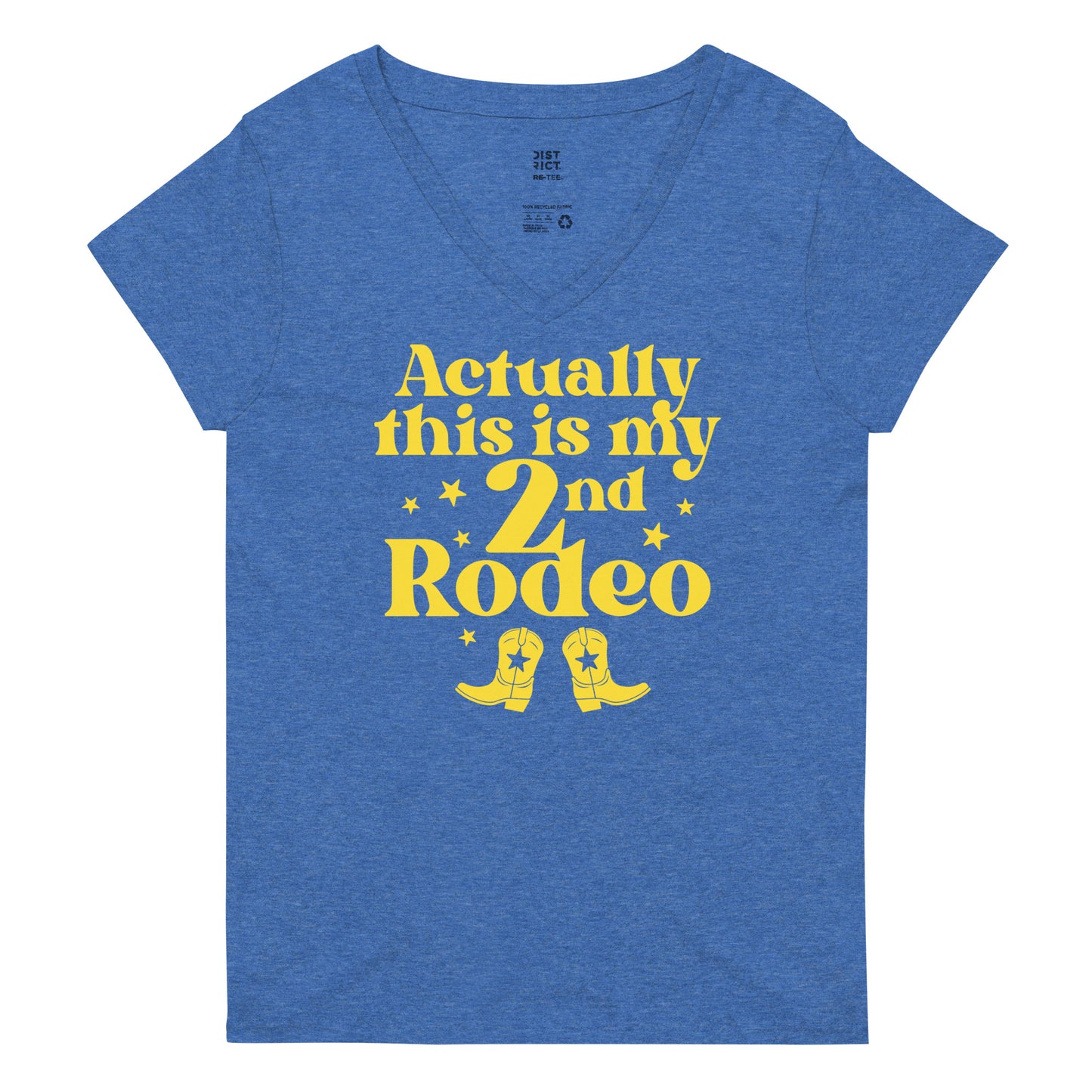 Actually This Is My 2nd Rodeo Women's V-Neck Tee
