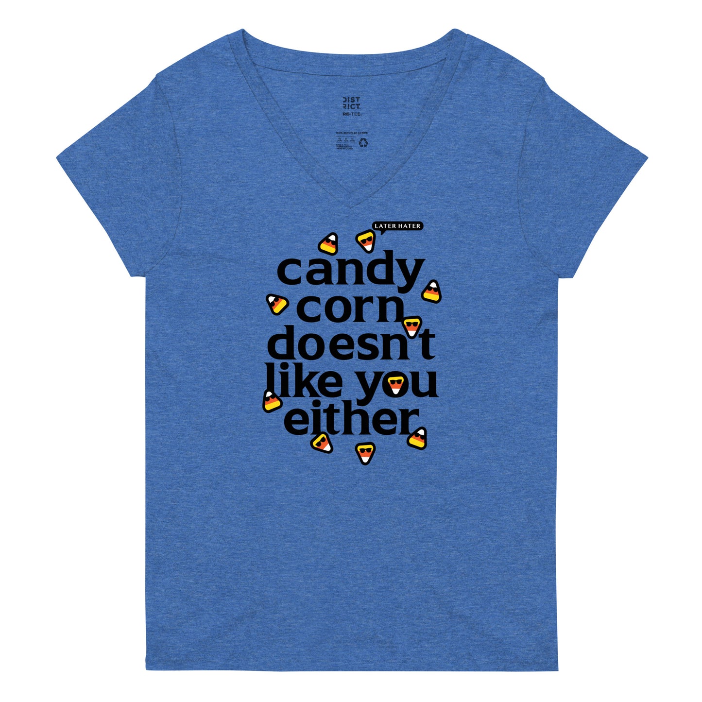 Candy Corn Doesn't Like You Either Women's V-Neck Tee