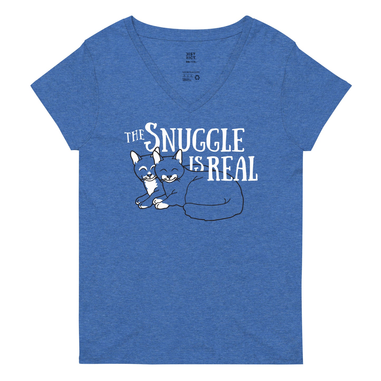 The Snuggle Is Real Women's V-Neck Tee