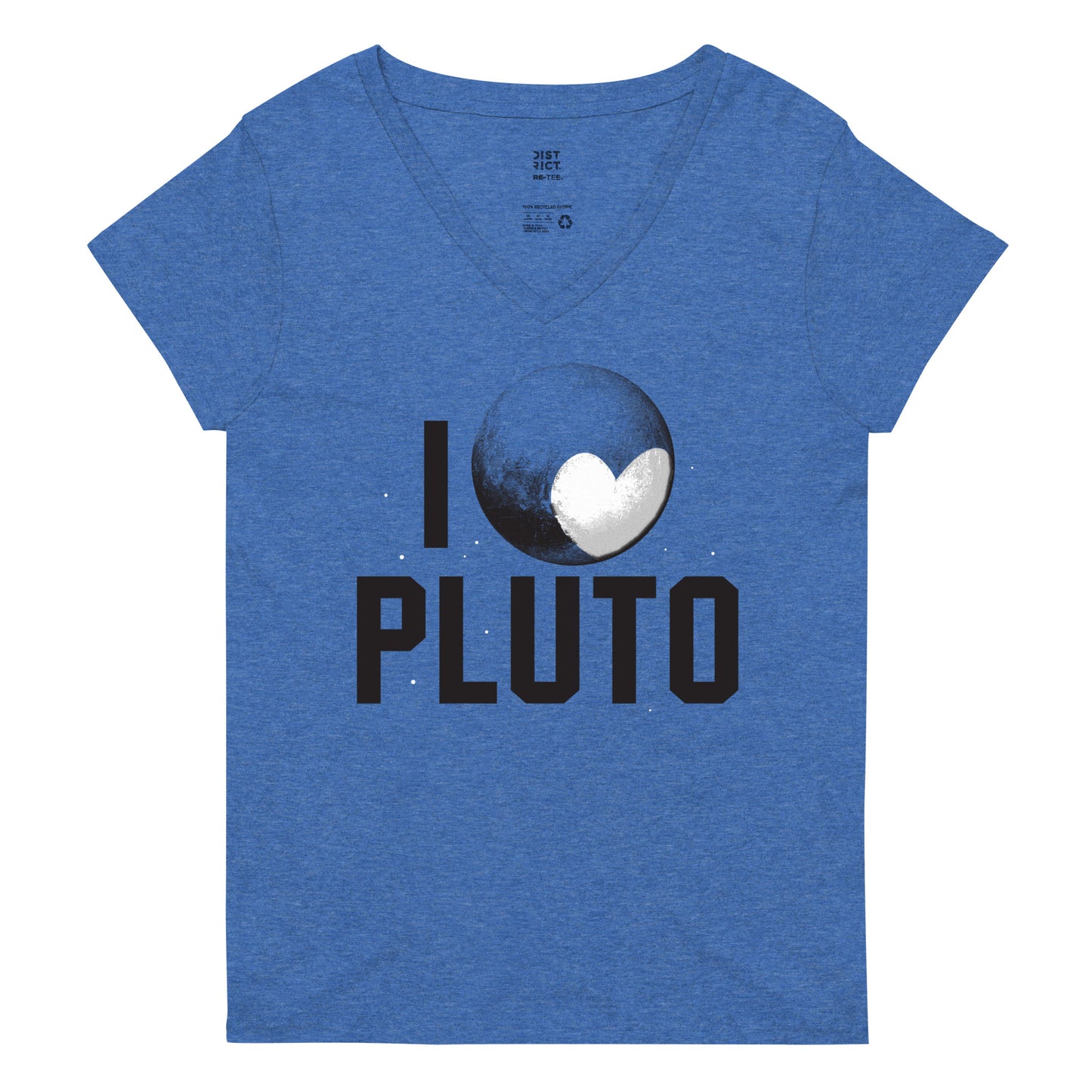 I Heart Pluto Women's V-Neck Tee