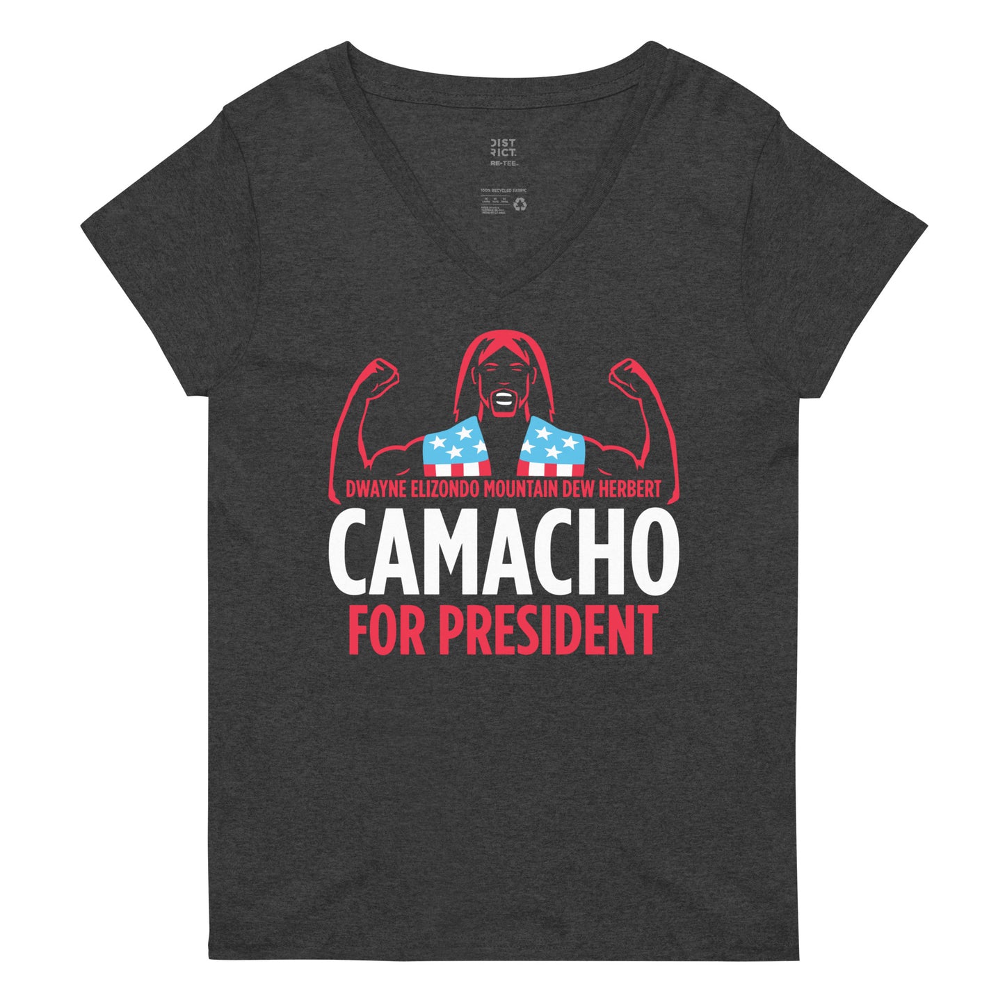 Camacho For President Women's V-Neck Tee