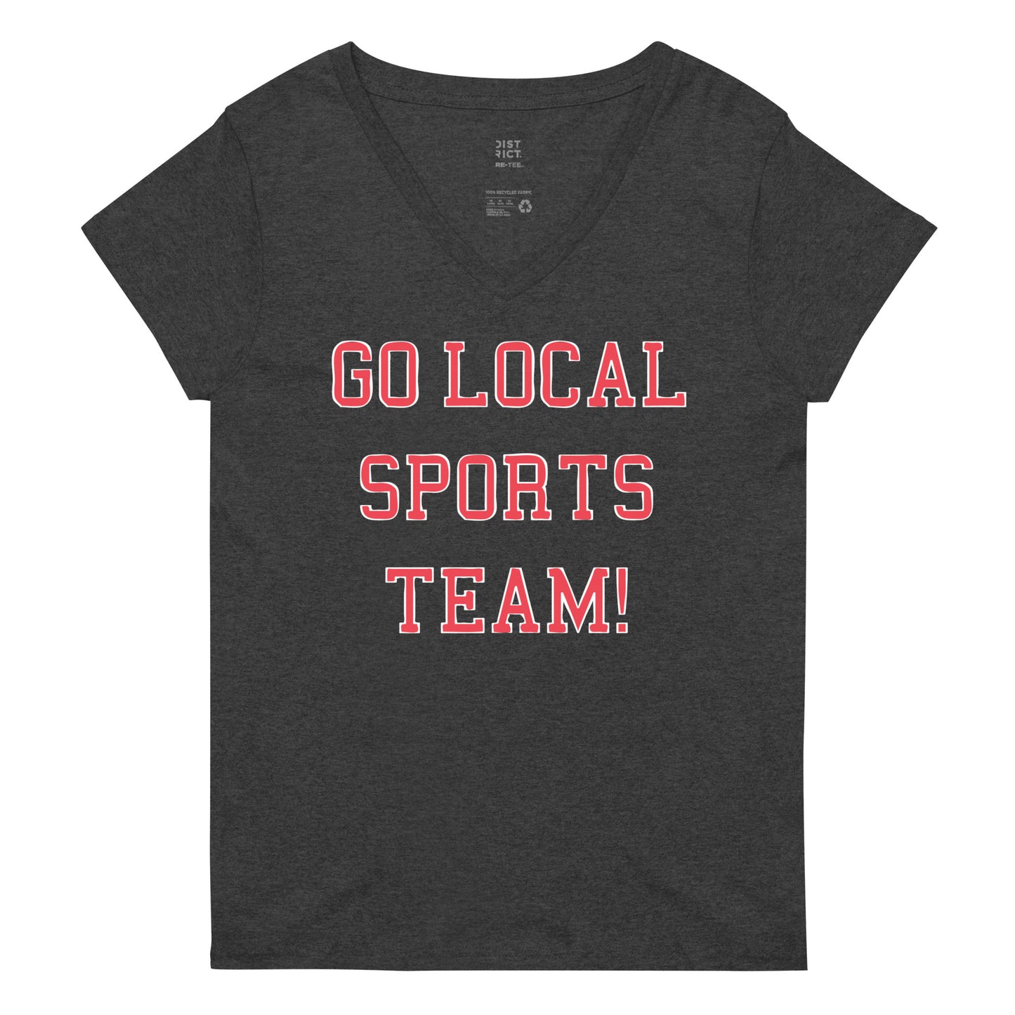 Go Local Sports Team! Women's V-Neck Tee