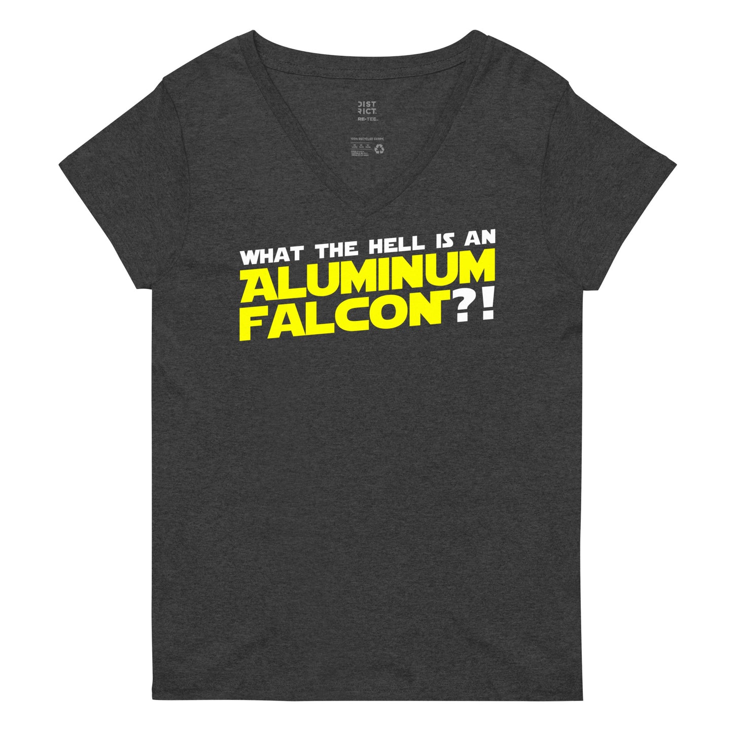 Aluminum Falcon Women's V-Neck Tee