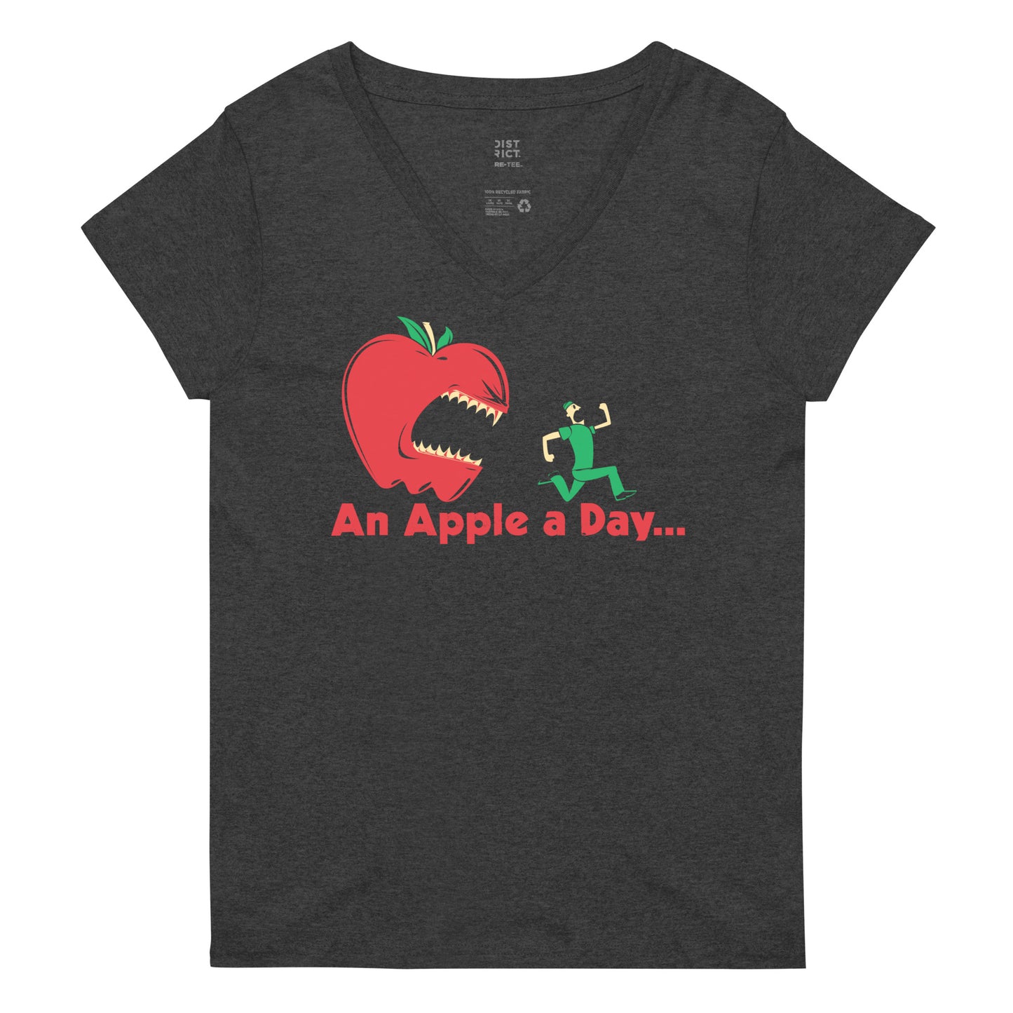 An Apple A Day... Women's V-Neck Tee