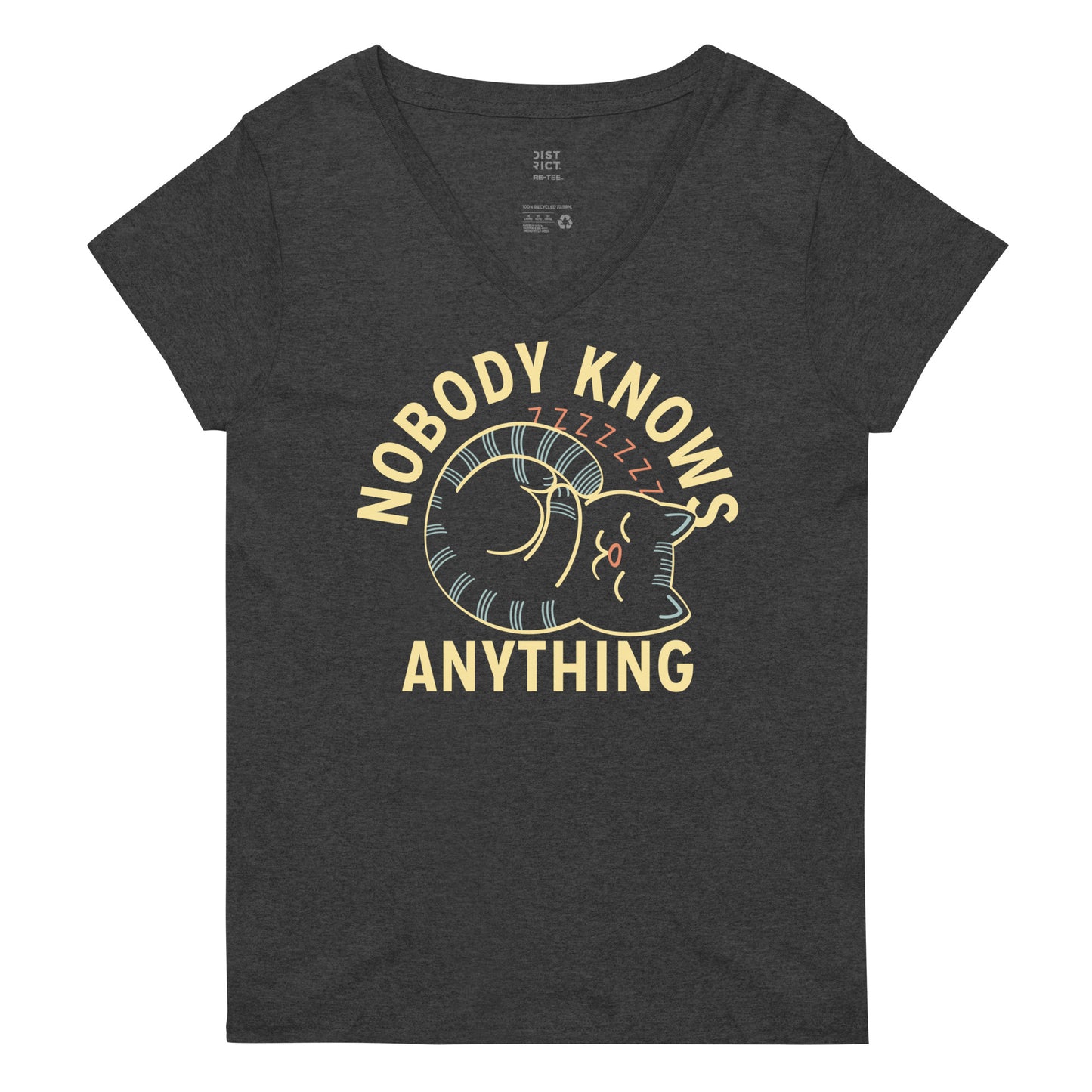 Nobody Knows Anything Women's V-Neck Tee