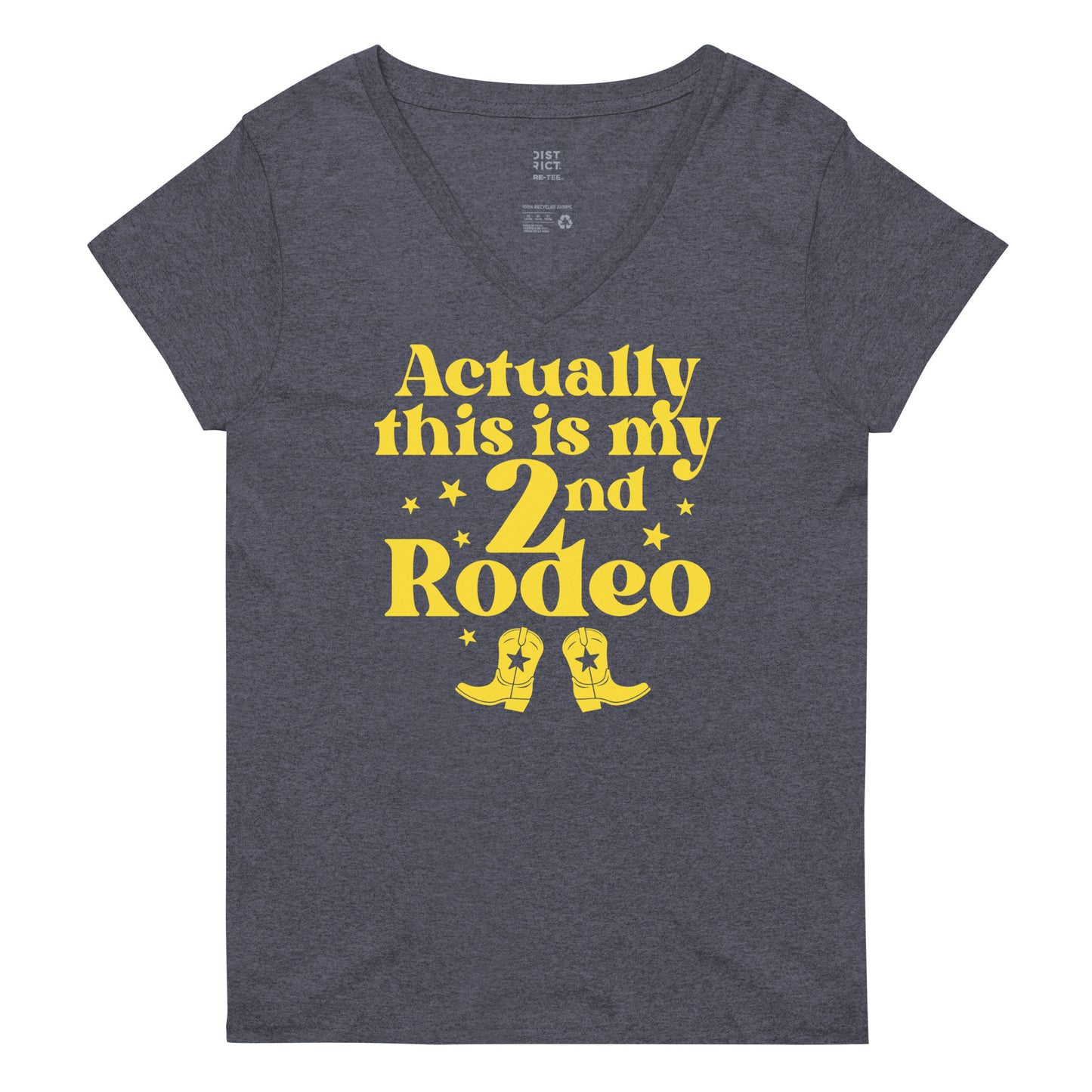 Actually This Is My 2nd Rodeo Women's V-Neck Tee