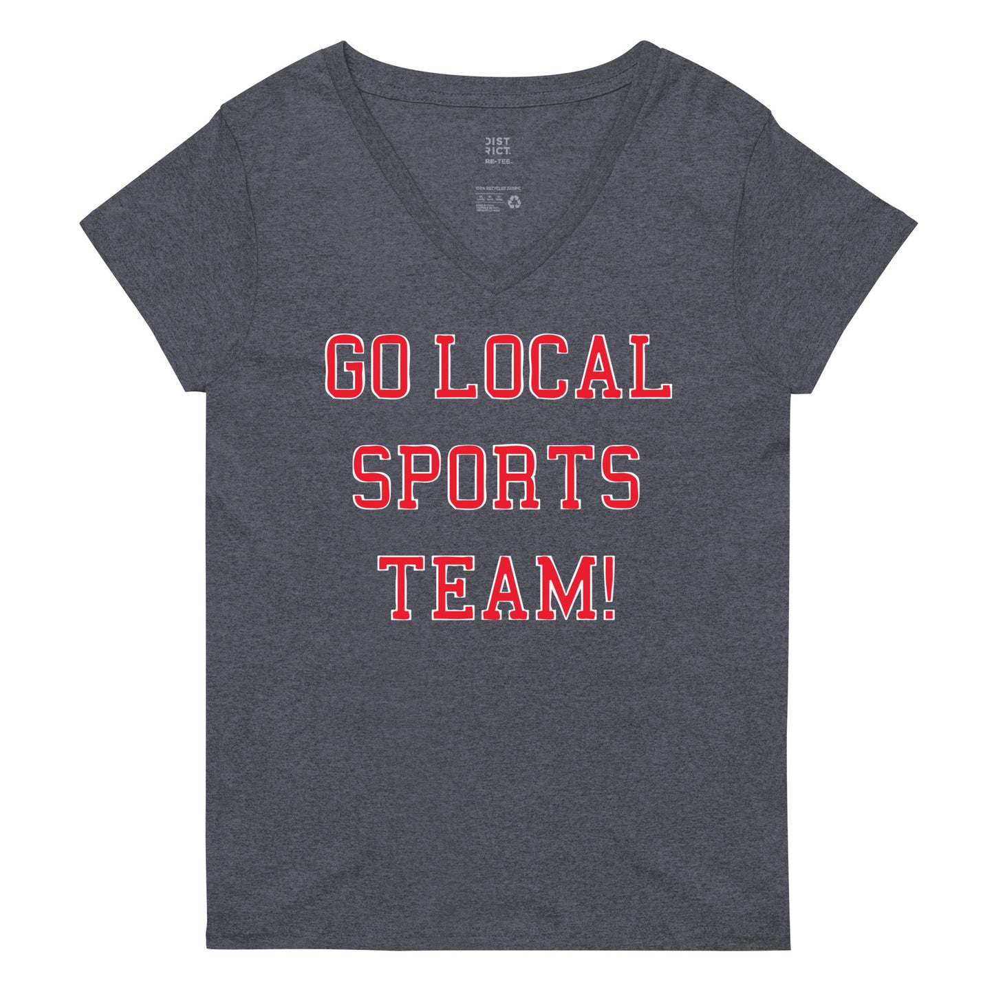 Go Local Sports Team! Women's V-Neck Tee