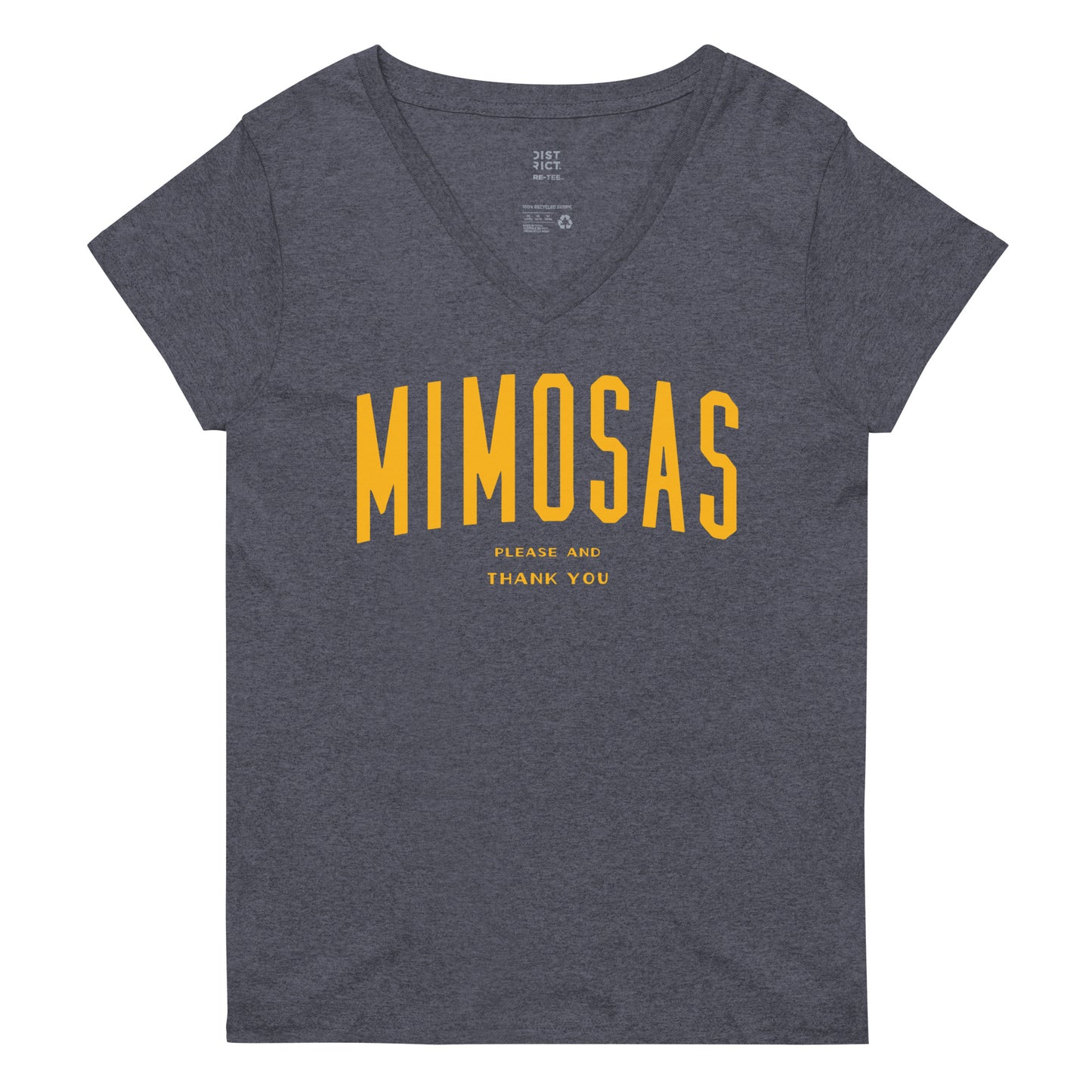 Mimosas Please And Thank You Women's V-Neck Tee