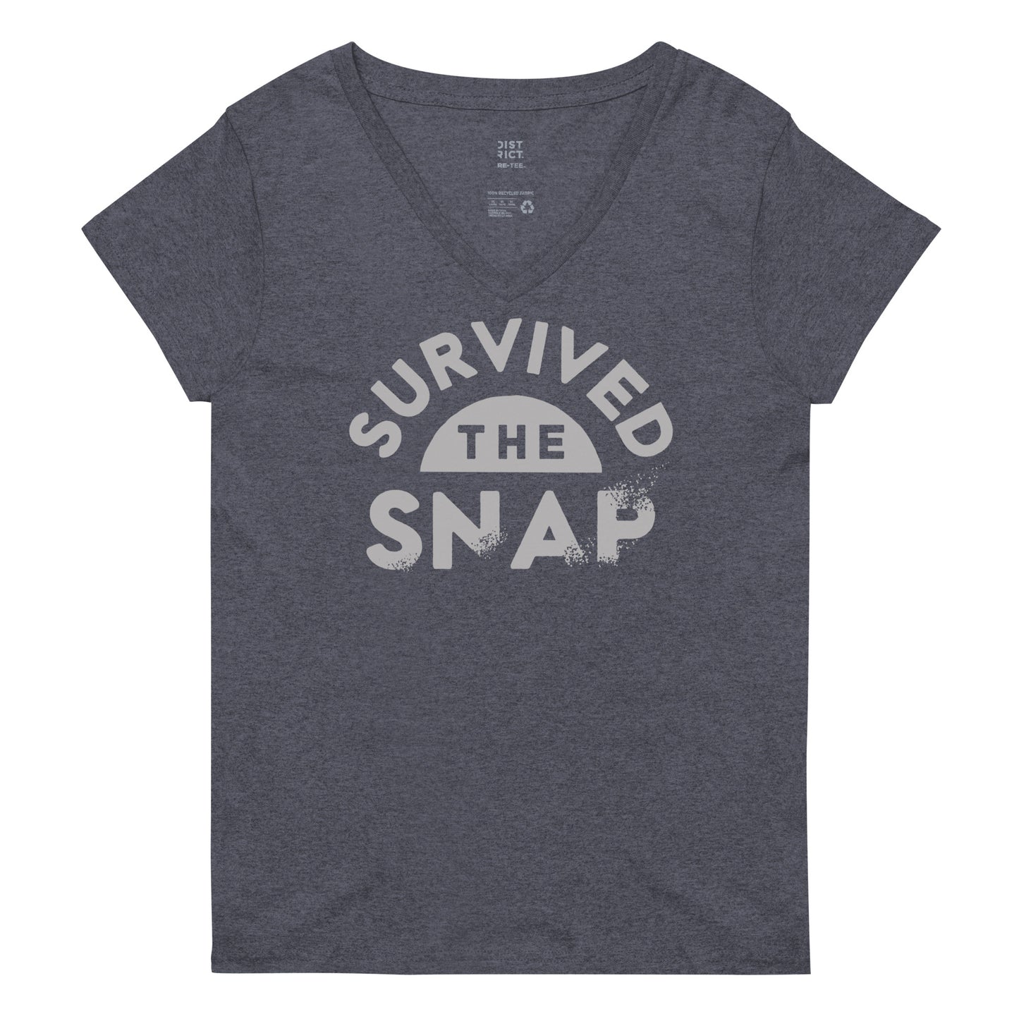 Survived The Snap Women's V-Neck Tee