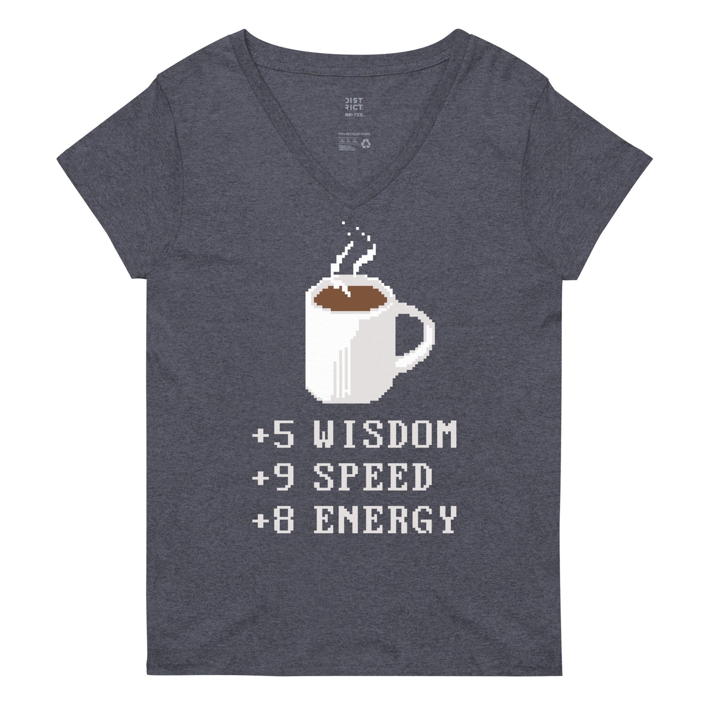 Coffee Plus To Stats Women's V-Neck Tee