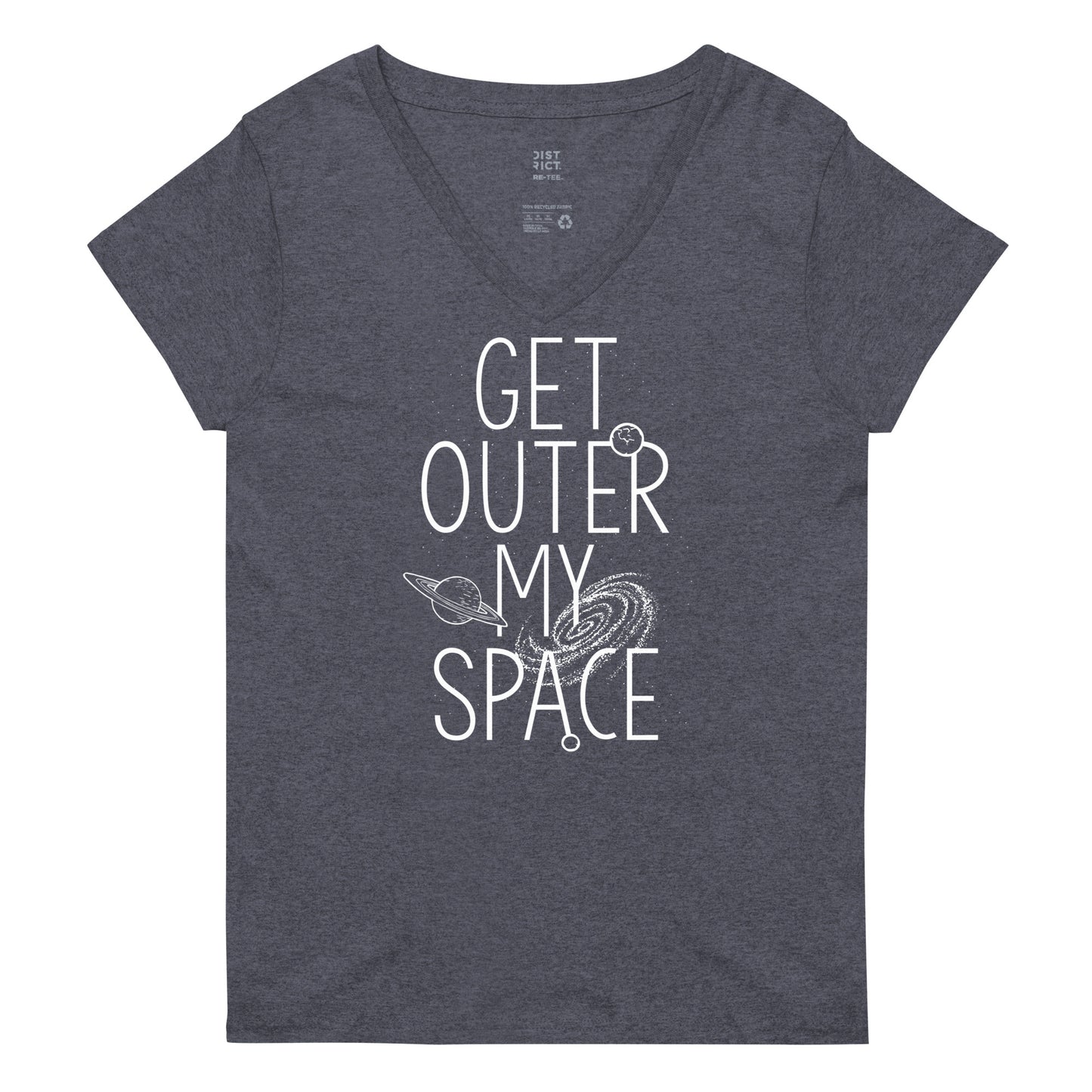 Get Outer My Space Women's V-Neck Tee