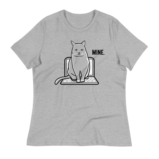 Mine Computer Cat Women's Signature Tee