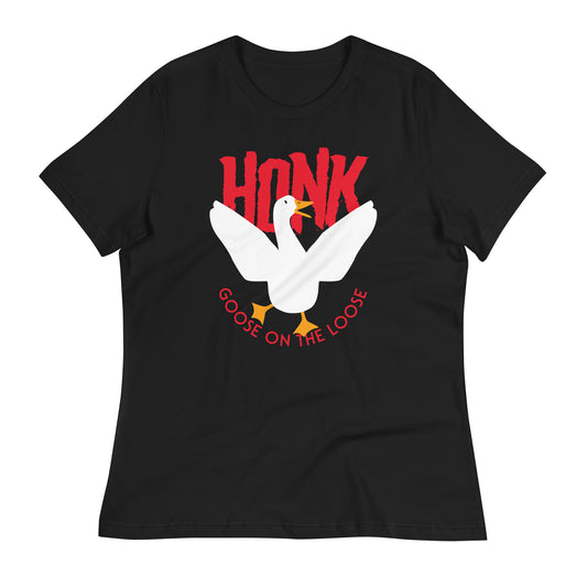 Honk Goose On The Loose Women's Signature Tee