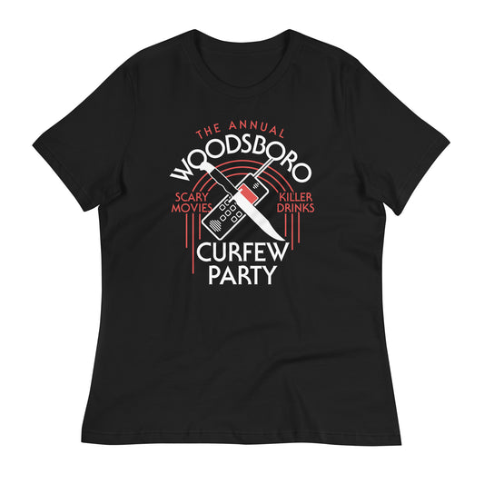 Woodsboro Curfew Party Women's Signature Tee