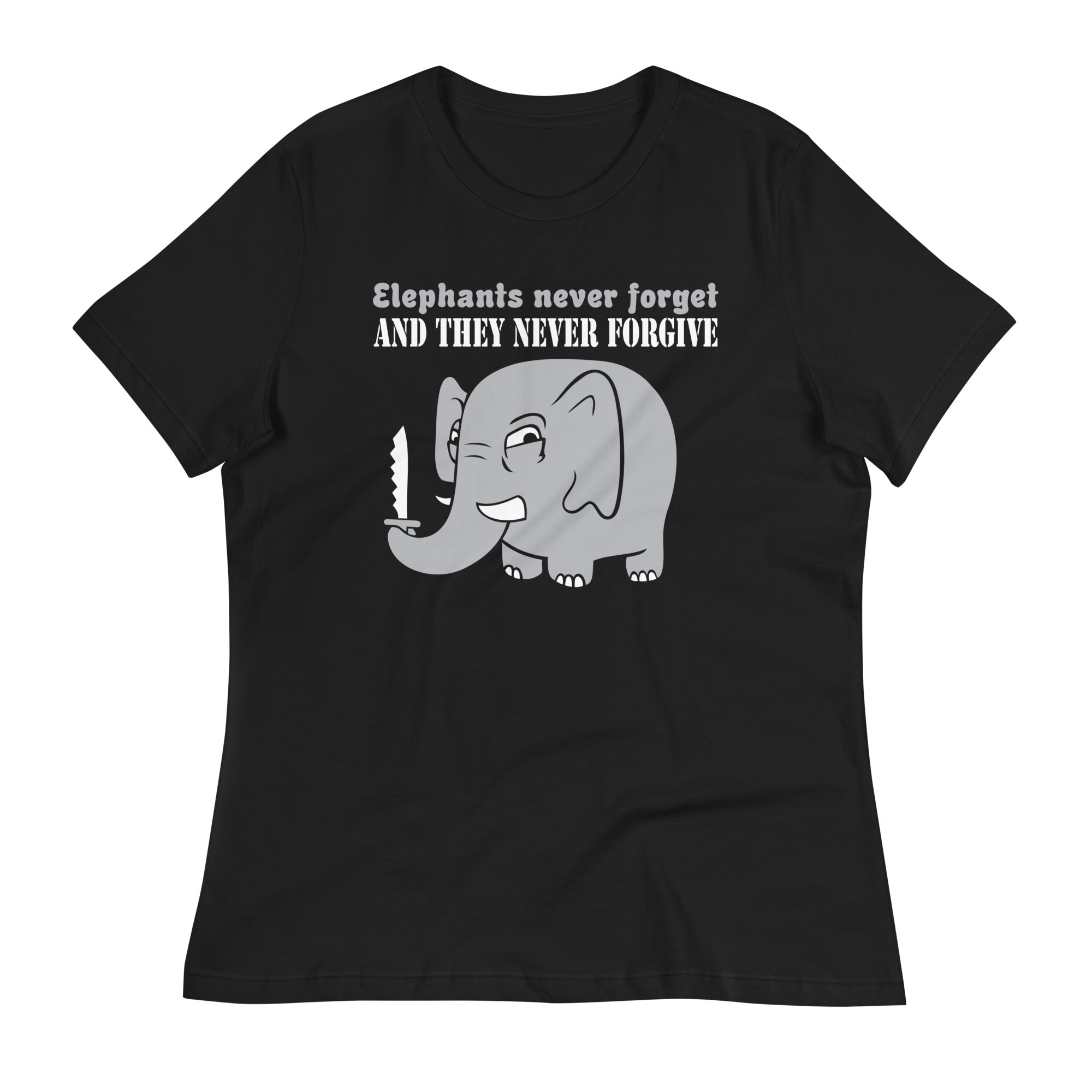 Elephants Never Forgive Women's Signature Tee – SnorgTees.com