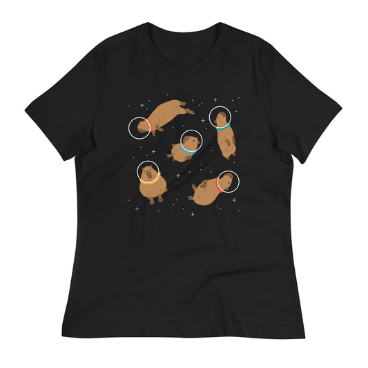 Capybaras In Space Women's Signature Tee