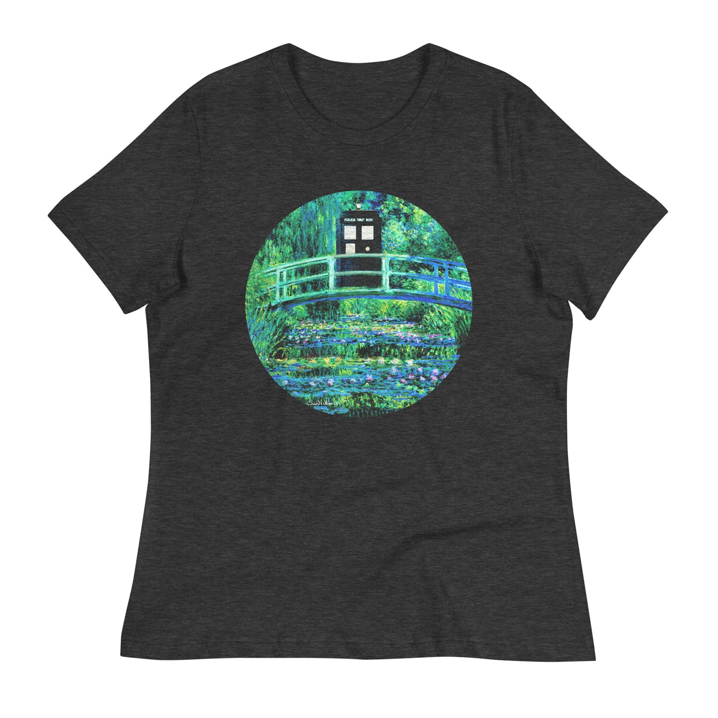 Water Lilies Police Box Women's Signature Tee