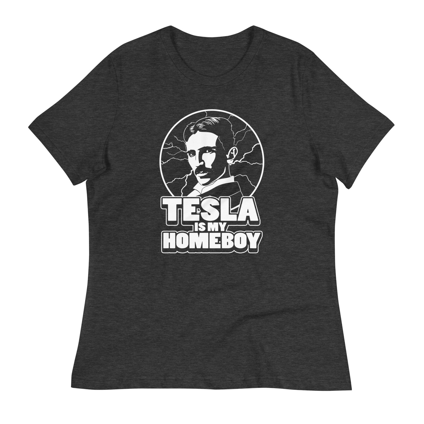 Tesla Is My Homeboy Women's Signature Tee