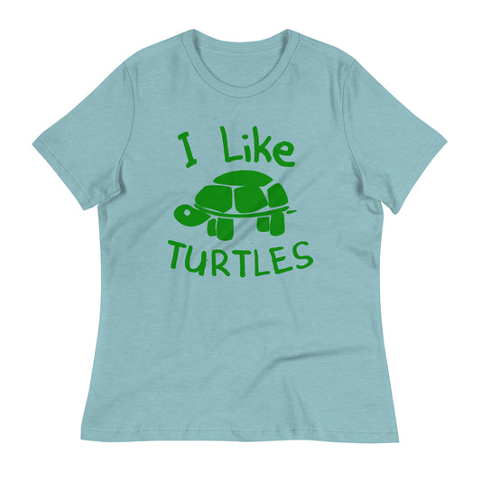 I Like Turtles Women's Signature Tee