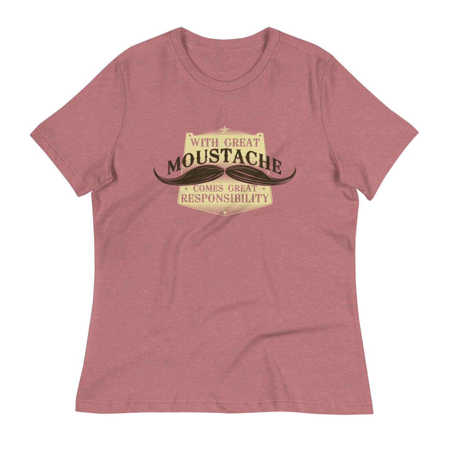 With Great Moustache Women's Signature Tee