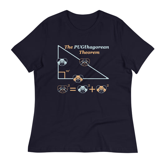 Pugthagorean Theorem Women's Signature Tee