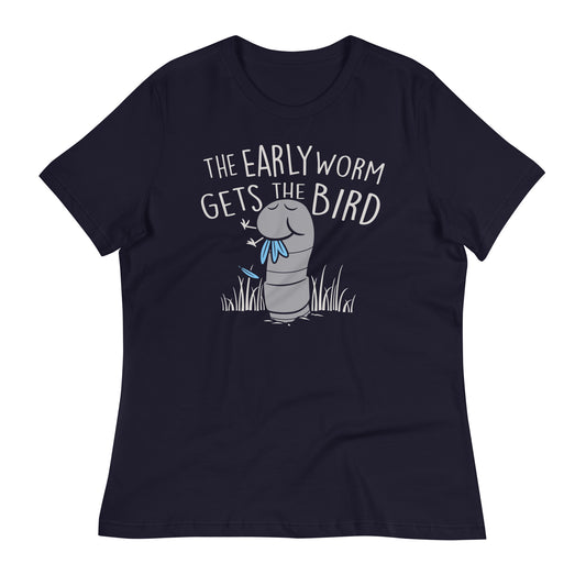 The Early Worm Gets The Bird Women's Signature Tee