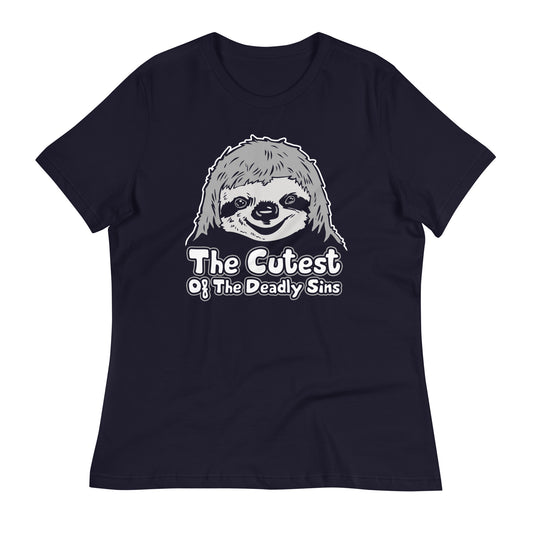 Sloth, The Cutest Of The Deadly Sins Women's Signature Tee