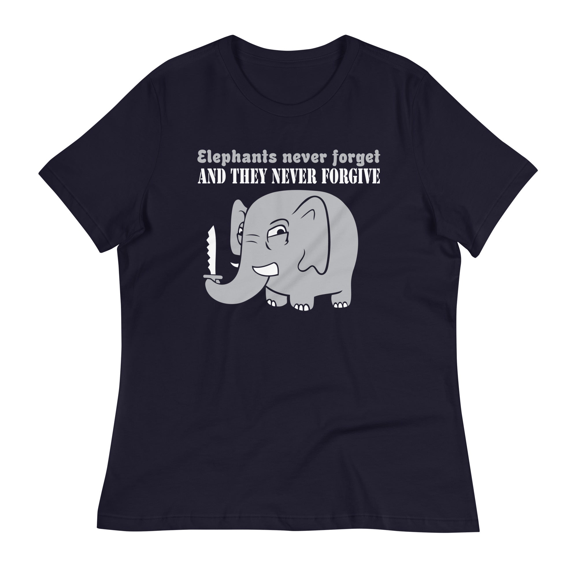 Elephants Never Forgive Women's Signature Tee – SnorgTees.com