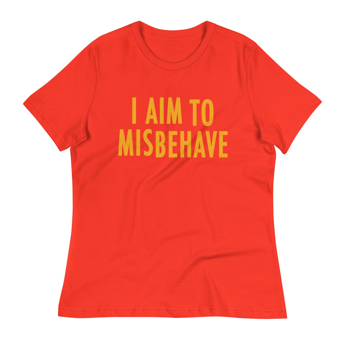 I Aim To Misbehave Women's Signature Tee