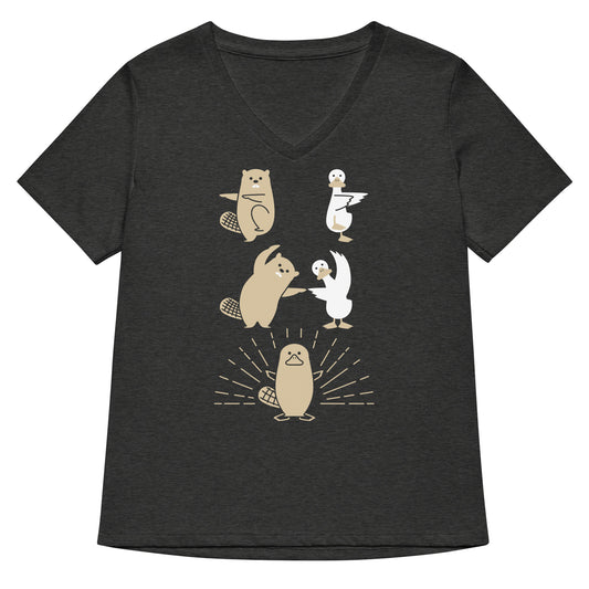 Platypus Fusion Women's V-Neck Tee