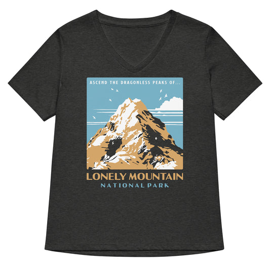 Lonely Mountain National Park Women's V-Neck Tee