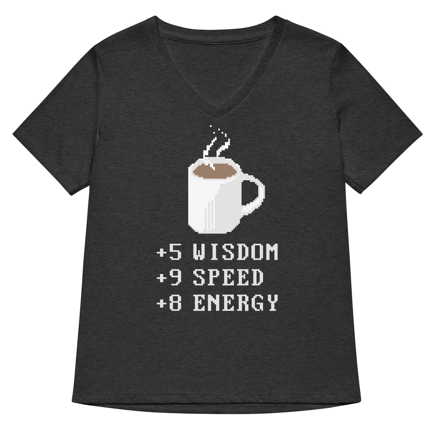 Coffee Plus To Stats Women's V-Neck Tee