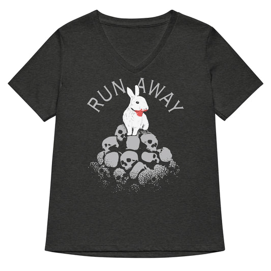Run Away Women's V-Neck Tee