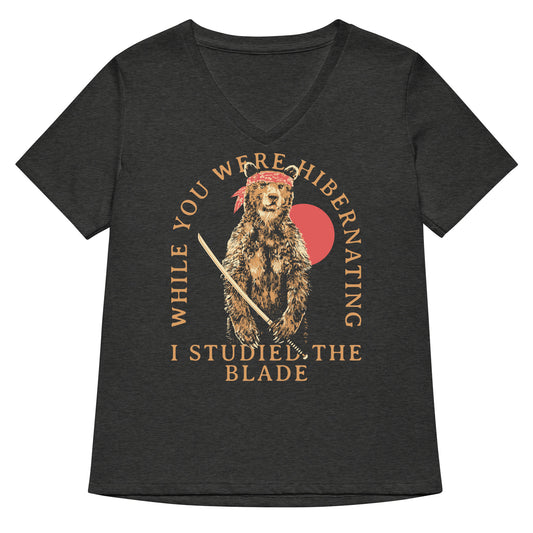 I Studied The Blade Women's V-Neck Tee
