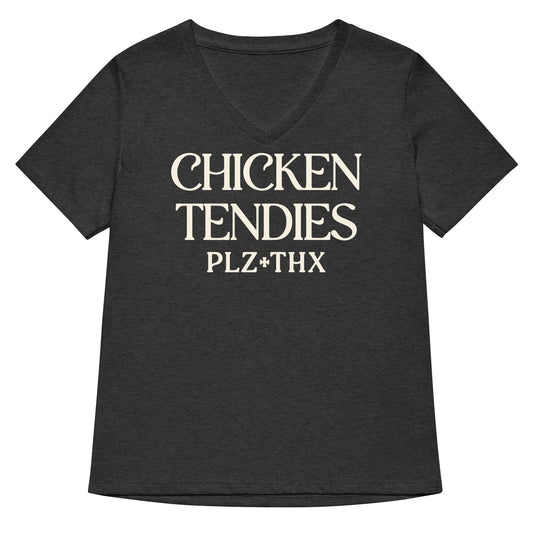 Chicken Tendies Plz Thx Women's V-Neck Tee
