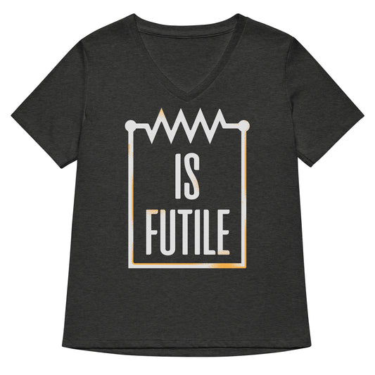 Resistor Is Futile Women's V-Neck Tee