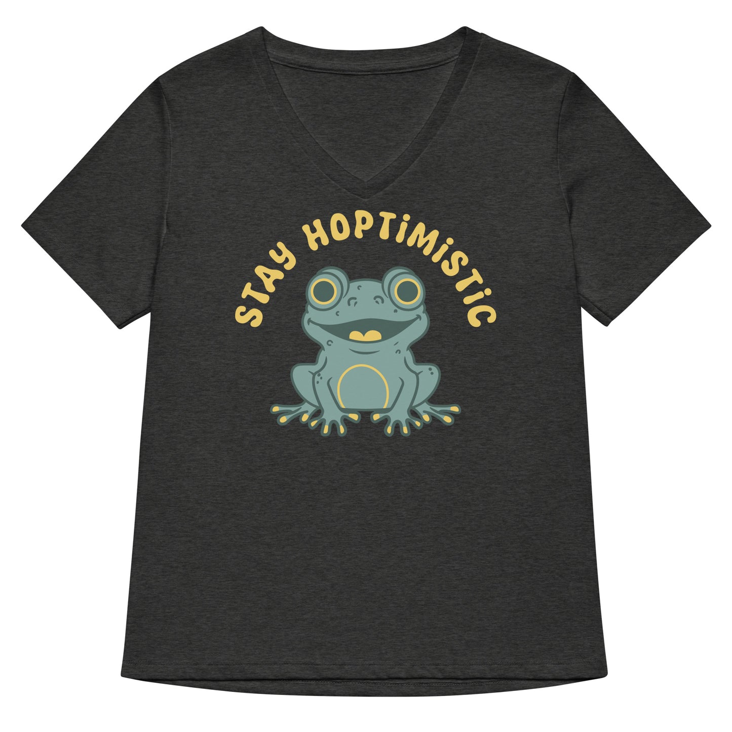 Stay Hoptimistic Women's V-Neck Tee