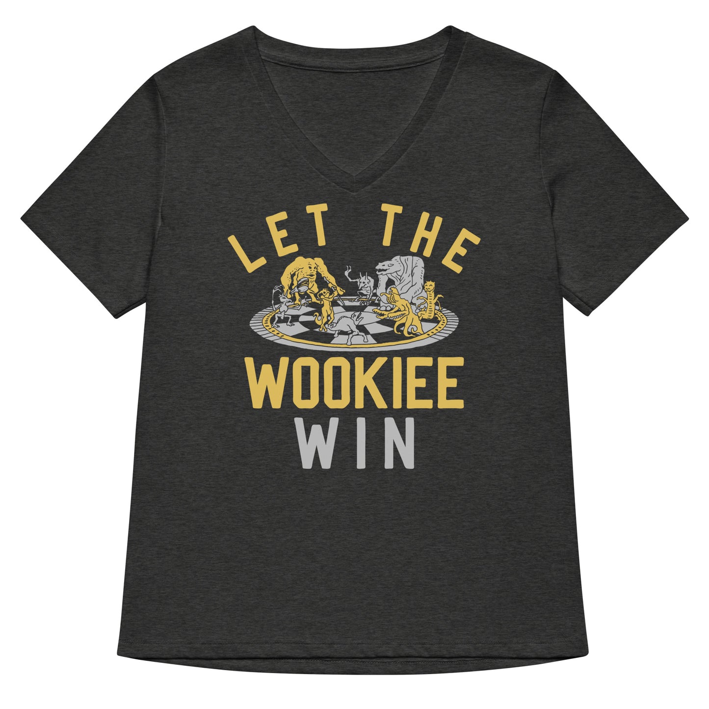 Let The Wookiee Win Women's V-Neck Tee