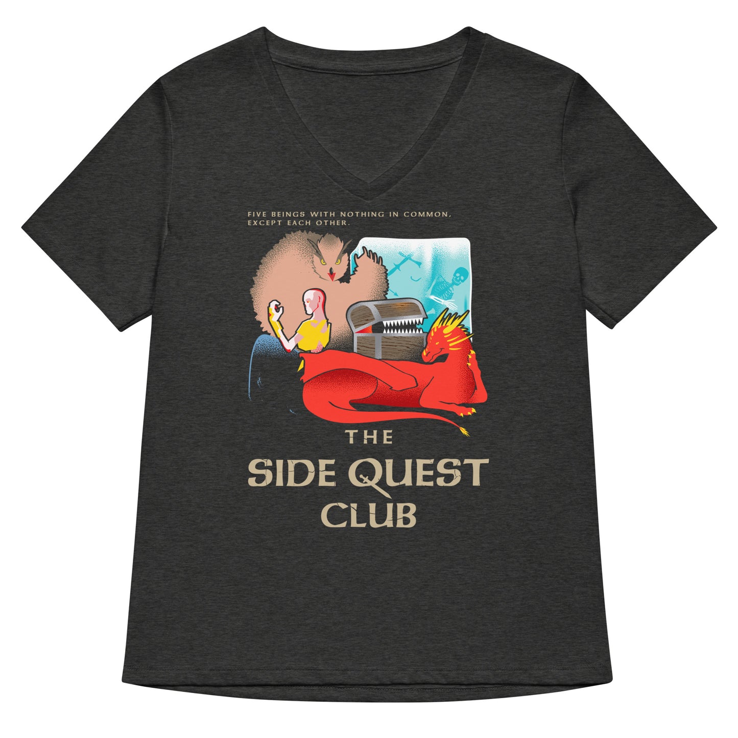 The Side Quest Club Women's V-Neck Tee