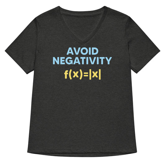 Avoid Negativity Women's V-Neck Tee