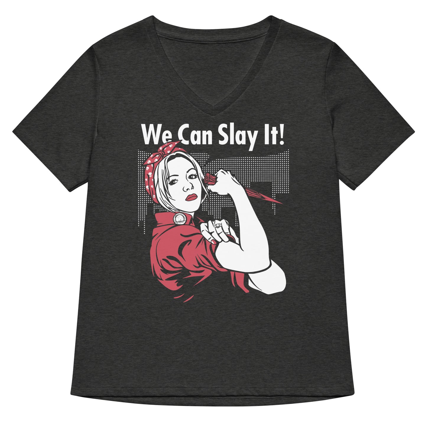 We Can Slay It! Women's V-Neck Tee