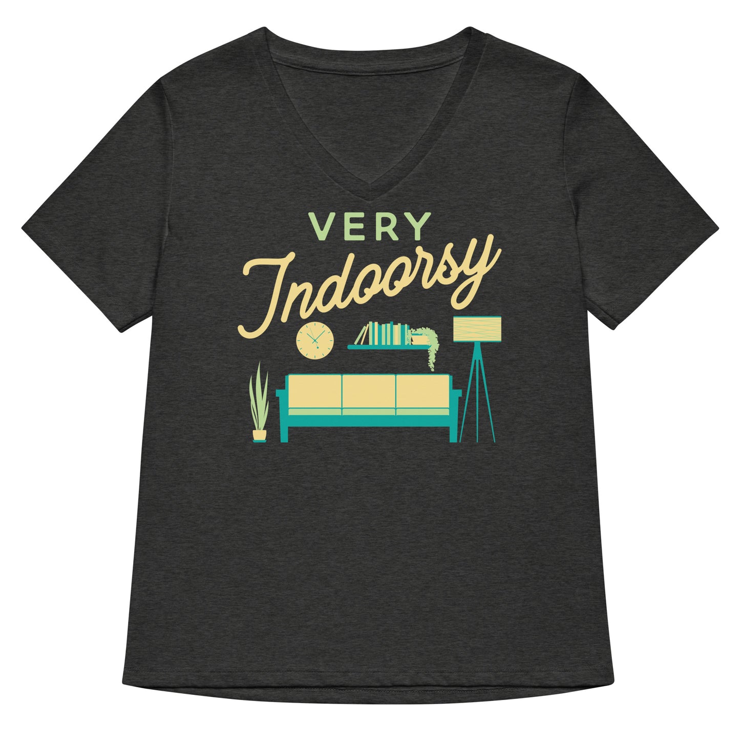 Very Indoorsy Women's V-Neck Tee