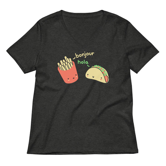 Hola Taco Women's V-Neck Tee