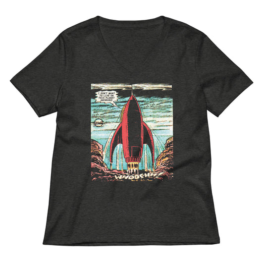 I Don't Want To Live On This Planet Anymore Women's V-Neck Tee