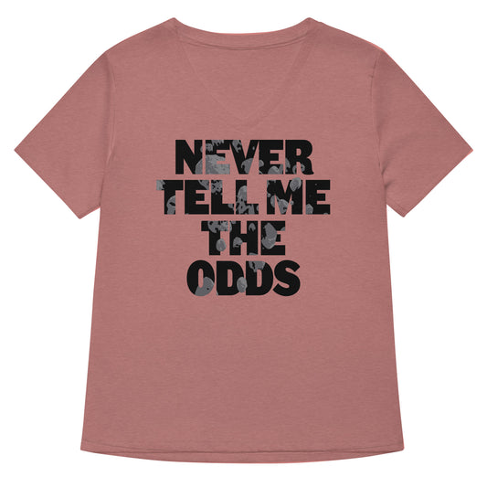 Never Tell Me The Odds Women's V-Neck Tee
