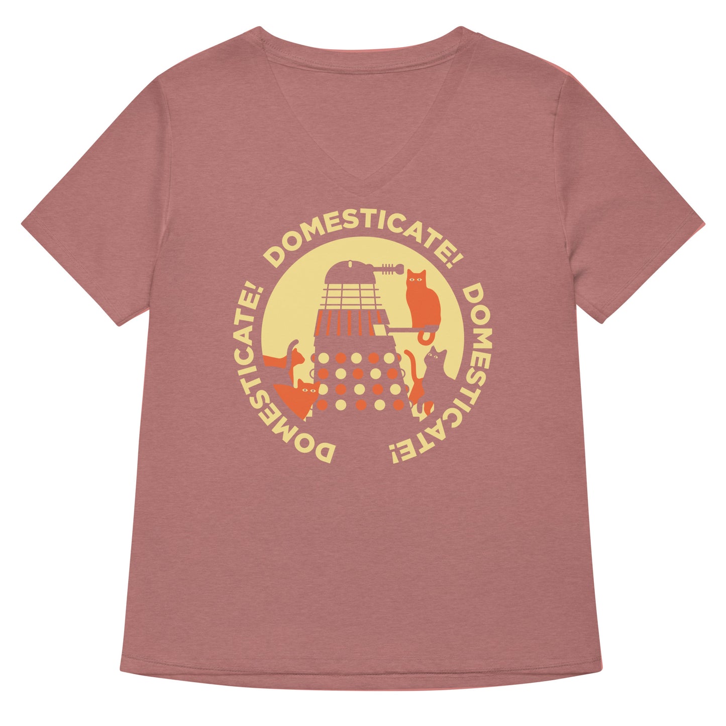 Domesticate! Domesticate! Domesticate! Women's V-Neck Tee