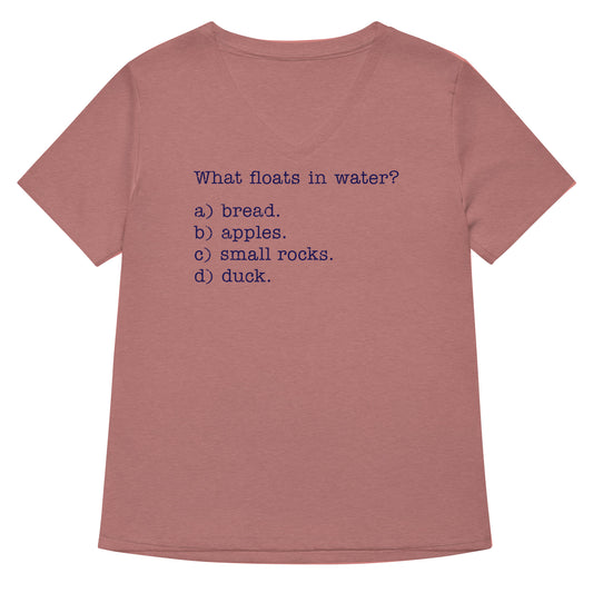 What Floats In Water? Women's V-Neck Tee