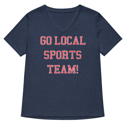 Go Local Sports Team! Women's V-Neck Tee